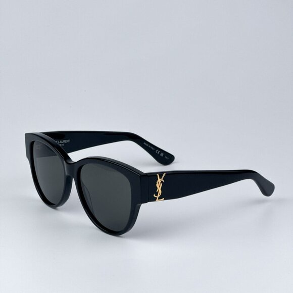 Saint Laurent Women Black Grey Square BRAND NEW Sunglasses SLM3 002